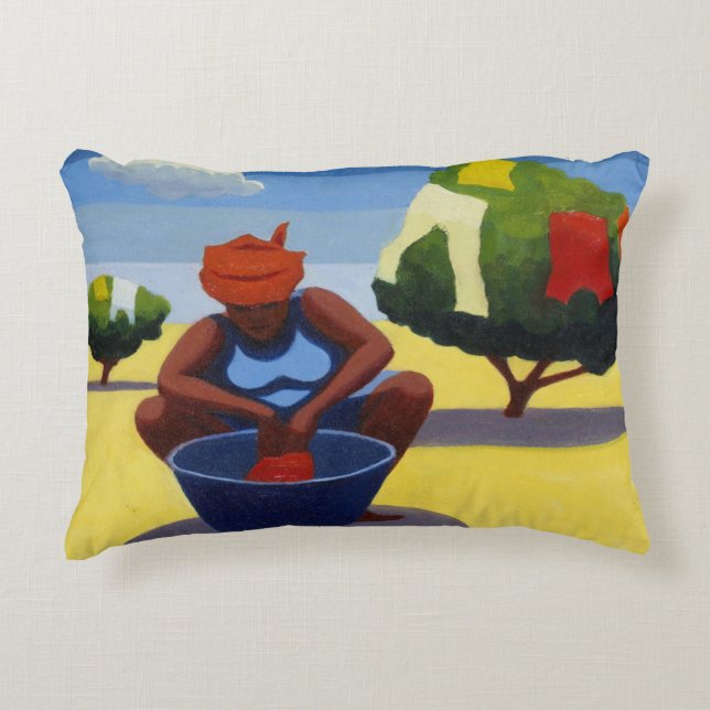 Droogdag 2007 decoratief kussen (Voorkant)