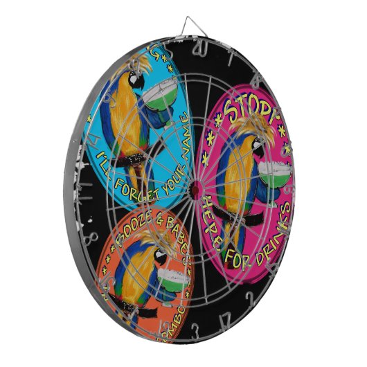 DROOGGEDEELTEN DARTBORD (Voorkant Links)