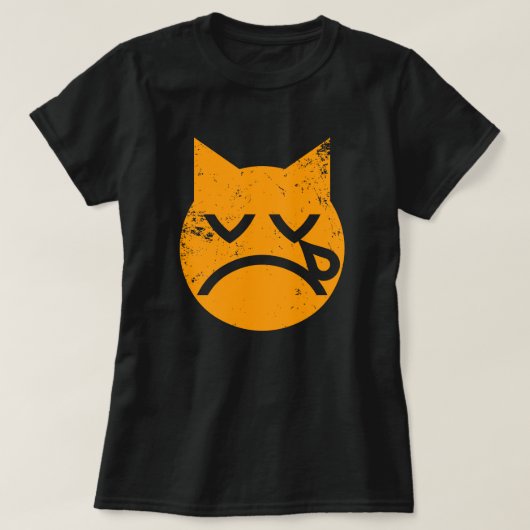 Drooggegraat Cat Emoji T-shirt (Design voorkant)