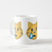 Droogkat Face Emoji Koffiemok (Voorkant links)