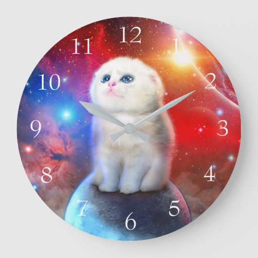 Droogkat in de ruimte grote klok (Voorkant)