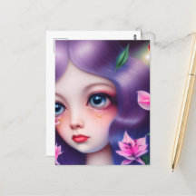 Droogmeisje met Big Blue Eyes