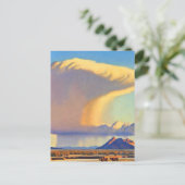 “Droogte en stortbui” van Maynard Dixon Briefkaart (Staand voorkant)