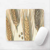 Droogteresistente tarweplant, vintage landbouw muismat (Met muis)