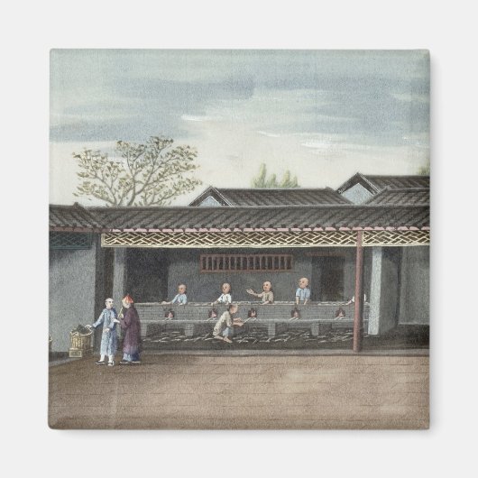 Droogtheebladeren (m/v op papier) magneet (Voorkant)