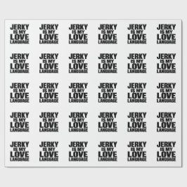 Droogvlees Is Mijn Liefdestaal Funny Beef Jerky Cadeaupapier