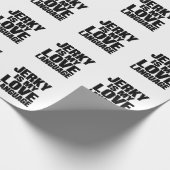 Droogvlees Is Mijn Liefdestaal Funny Beef Jerky Cadeaupapier (Hoek)