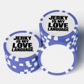 Droogvlees Is Mijn Liefdestaal Grappig Rundvlees D Poker Chips (Opstapeling)