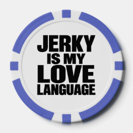 Droogvlees Is Mijn Liefdestaal Grappig Rundvlees D Poker Chips