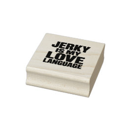 Droogvlees Is Mijn Liefdestaal Grappig Rundvlees D Rubberstempel