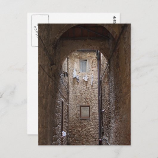 Droogwas in het briefkaart Toscane (Voorkant / Achterkant)