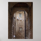 Droogwas in het poster Toscane (Voorkant)