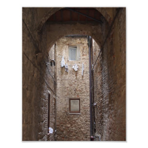 Droogwas in Toscane, fotopapier Foto Afdruk