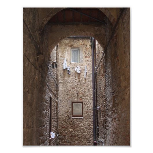 Droogwas in Toscane, fotopapier Foto Afdruk (Voorkant)
