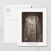 Droogwas in Toscane, wit briefkaart (Voorkant / Achterkant)