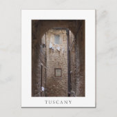 Droogwas in Toscane, wit briefkaart (Voorkant)