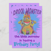  Drool Monster Birthday-uitvindingen Kaart (Voorkant / Achterkant)