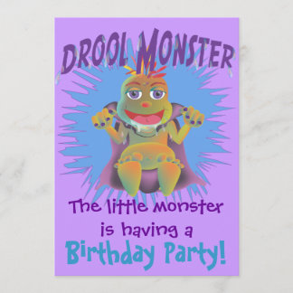 Drool Monster Birthday-uitvindingen Kaart