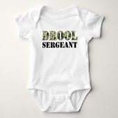 Drool Sergeant Camo Army Baby Romper (Voorkant)