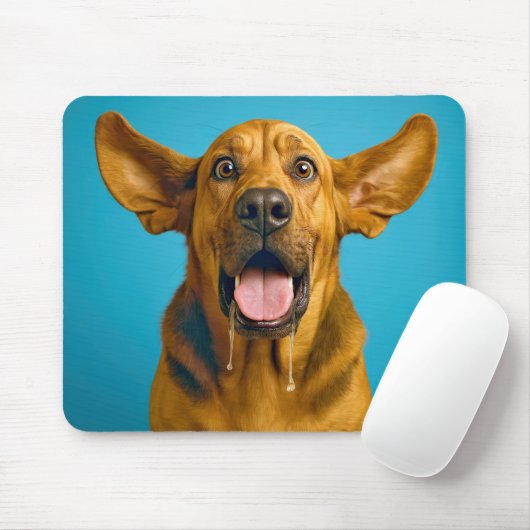Drooling Bloodhound Humor Muismat (Met muis)