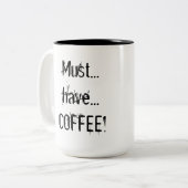 Drooly Emoticon "Coffee" Mok (Voorkant links)