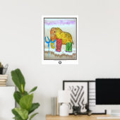Drooly Mammoth Poster (Thuiskantoor)