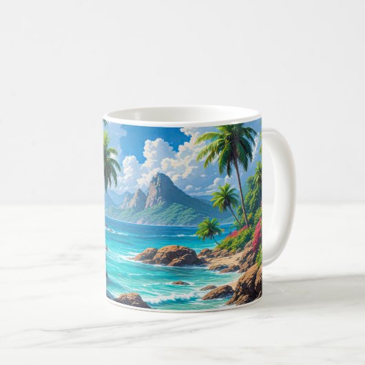 Droom aan, Tropisch Paradijs, Koffiemok (Voorkant rechts)