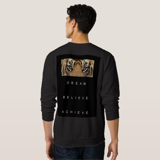 Droom achterzijkant afdrukken Beleef Mannen prijso Trui (Achterkant volledig)