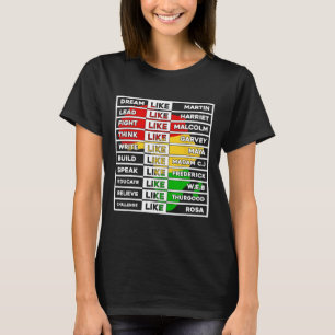 Droom als Afrikaanse leider voor mannen Vrouwen Zw T-shirt