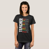 Droom Als Leiders Afrikaanse School Zwarte Geschie T-shirt (Voorkant volledig)