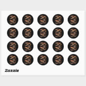 Droom Als Martin Leiders Afrikaanse Zwarte Geschie Ronde Sticker (Vel)
