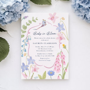 Droom Baby in Bloom Baby Shower Uitnodiging