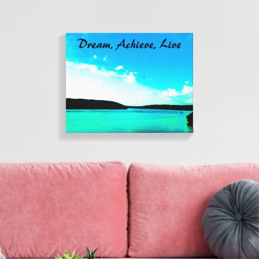 Droom, bereik, live canvas wrap (Insitu (Woonkamer))