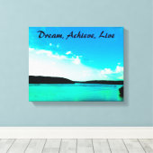 Droom, bereik, live canvas wrap (Insitu (Houten vloer))