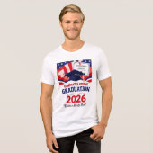 "Droom Bereiken Afstuderen" Tri-Blend Shirt (Voorkant volledig)