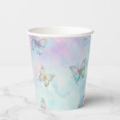 Droom Betoverd om je vlinder te ontmoeten Papieren Bekers (Achterkant)