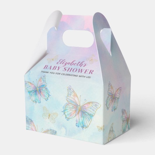 Droom Betoverd om u te ontmoeten Butterfly Baby sh Bedankdoosjes (Achterkant)