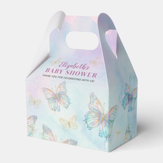 Droom Betoverd om u te ontmoeten Butterfly Baby sh Bedankdoosjes (Voorkant Zijde)