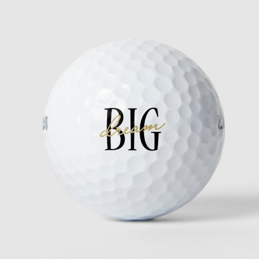 Droom Big Golf Ball Vaderdag Gift voor papa Golfballen (Voorkant)