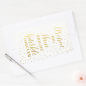 Droom Big Shine Bright Sparkle Forever Rechthoekige Sticker (Envelop)