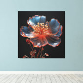 Droom bloem canvas afdruk (Insitu (Houten vloer))