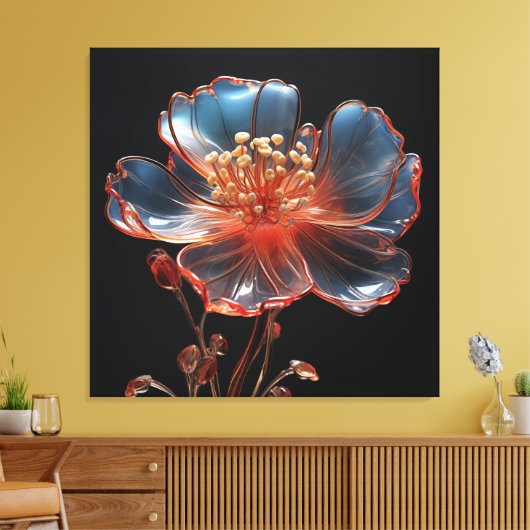 Droom bloem canvas afdruk (Insitu (Woonkamer))
