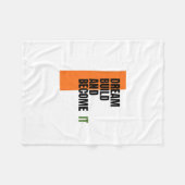 Droom. Bouw. Word. – Inspirerende Groei & Succes Fleece Deken (Voorkant (Horizontaal))