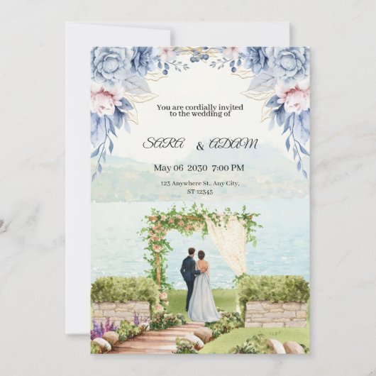 Droom bruiloft uitnodiging (Voorkant)