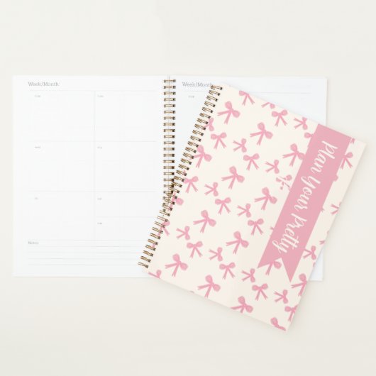 Droom dagelijkse planner met roze lint (Display)