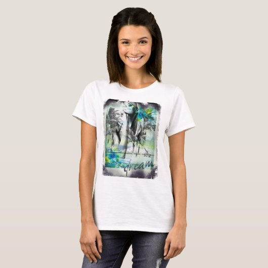 Droom Dames Basic T-Shirt (Voorkant volledig)