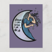 Droom dat het zou willen dat het het doet Moon God Briefkaart (Voorkant)