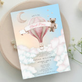 Droom dat ze op Cloud Nine Pastel Baby shower zit Kaart