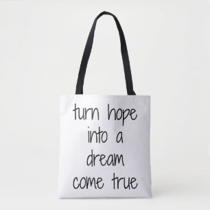 Droom die waarheid wordt schoudertas tote bag