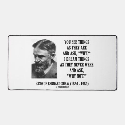 Droom dingen die ze nooit hebben gevraagd waarom n bureaumat (Voorkant)